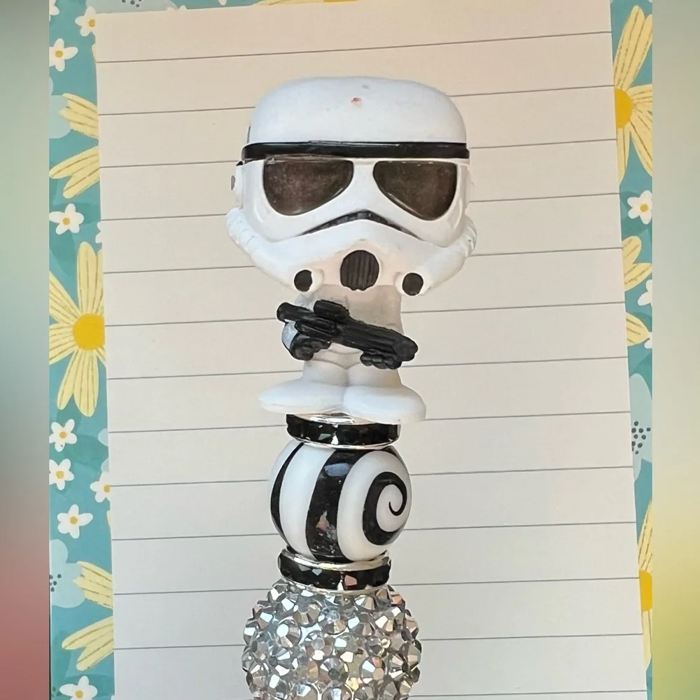 Personalized “Storm Trooper” Beaded Pen - Disney Doorables Star Wars Collection